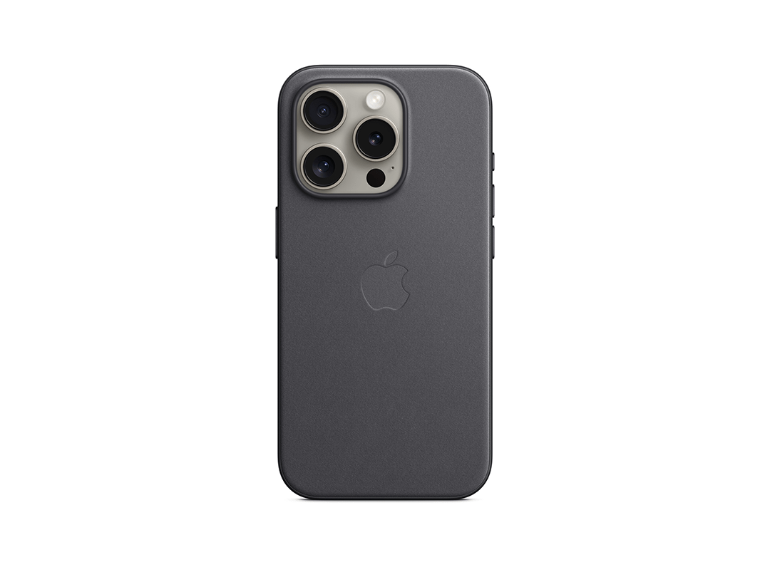 Apple iPhone 15 Pro FineWoven Case with MagSafe - Black in Qatar Apple iPhone 15 Pro FineWoven Case with MagSafe - Black in Qatar